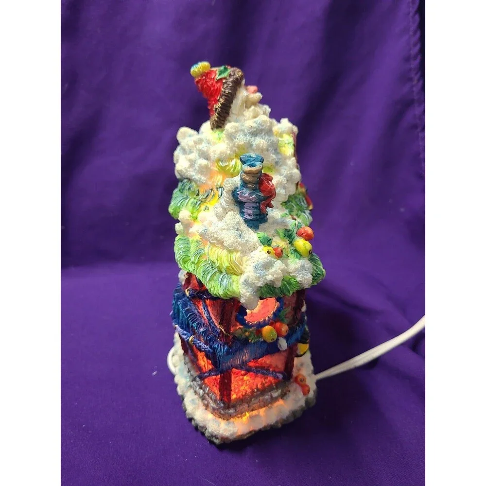 Crinkle Claus “Crinkle Inn” Lighted Christmas Village House 1997 Possible Dreams